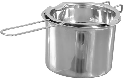 SMASOLO Olla de Baño María de Acero Inoxidable Derretir Mantequilla Queso y Chocolate Doble Caldera Compacta para Cocina y Repostería