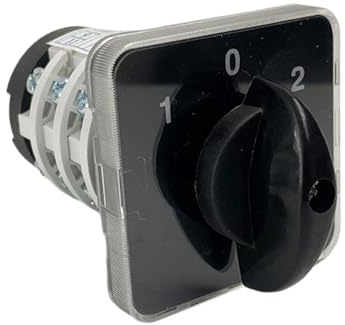 XHAJCSJWGD Interruptor de Leva YMZ12-20/3, eléctrico, 3 Posiciones, Enclavamiento, 20 A, 690 V, 3 Polos, Control Giratorio, Interruptor de conmutación