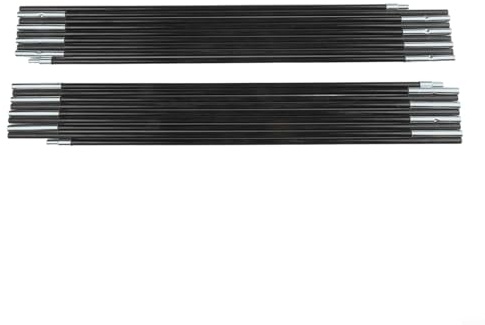 Jotekonoby 2 Stangen Fiberglas-Zeltstangen für Camping, elastisch und Vordächer, 31 m bis 475 m, Ersatz-Stützschnur mit Zelten, 69 mm/79 mm Durchmesser (475)