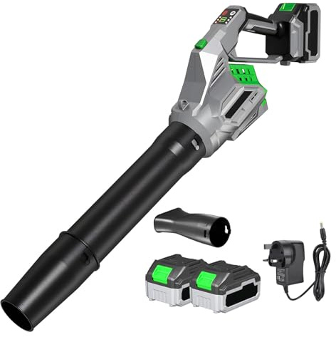 Soffiatore Elettrico Per Foglie Senza Fili 220V Strumento Per La Rimozione Della Neve All'aperto Impugnatura Ergonomica Pulitore Per La Rimozione Della Polvere Con 2 Batterie Spazzaneve Senza Fili