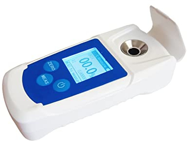 Refraktometer, 32% 55% Autorefraktometer -Optometrie -Ausrüstung Zuckerrefraktometer Hydrometer for Trauben Fruchtgetränke Getränke Trinker Zucker Tes(0-55Range)