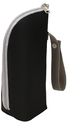 Generisk isolerad flaskväska, omvårdnadskylare värmare, barnhållare påse med, matningshjälp med robust byggnad, modern resestil, tillbehör för mjölk drycker bröstmjölk 23 x 8 x 8 cm, svart, Siehe