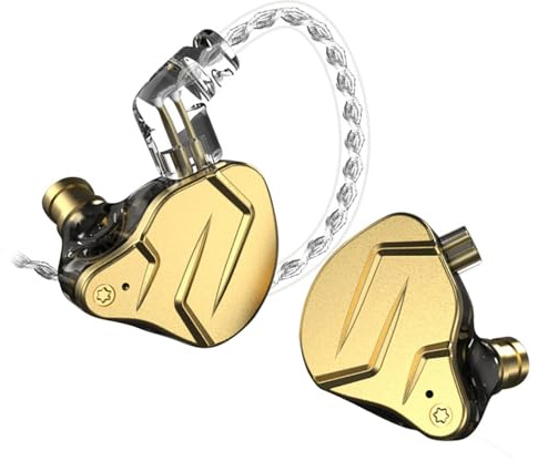 Ausla Trådbundna In Ear-hörlurar, BA Plus DD Hybrid Driver DIY-hörlurar 3,5 Mm Plugg 0,78 Mm Löstagbar Kabel Metallhartsdesign för DJ Löpning Sport Dagligt Lyssnande (utan mikrofon)