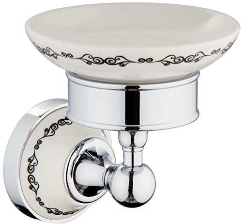 PaulGurkes Nostalgie Retro Seifenablage Keramik Bad Accessoires Landhausstil Badaccessoires Set