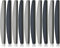 Set da 10 pezzi buffer lima mezzaluna lucida grana 240/320 grigio e nero.