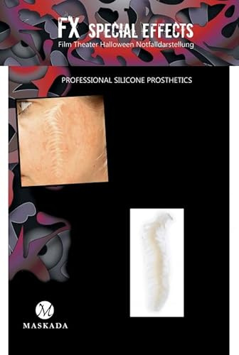 SFX Make up Narbe Wunden schminken Halloween Silikon Teil P4-6