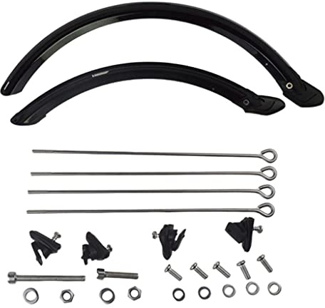 Hellery Solid Folding Bike Schlammschutz Hinten Schutzblech Starker Schlammstopper, Schwarz, 20 Zoll