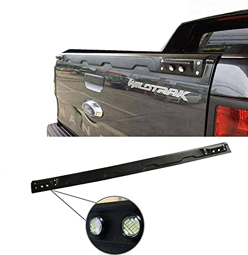JHCHAN Heckklappenabdeckung Ladekantenschutz mit led für Ford Ranger 2012-2022 T6 T7 T8 XL XLT Limited Wildtrak Raptor PX MK2 MK3