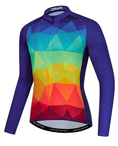 Herren Fahrradtrikot Langarm Fahrradbekleidung Sport Tops