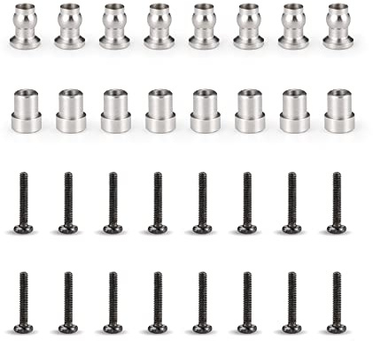 HAIBOXING 1/12TH Scale Spare Parts Screws and Pivot Ball Sleeve for 12815 & 905 Shocks(Front & Rear)