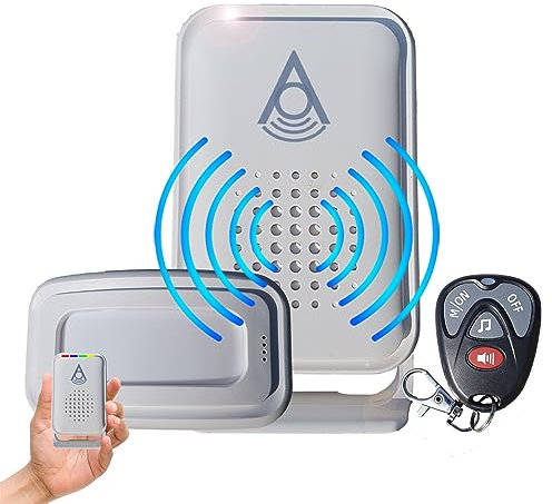 Wireless Shed alarm | Shed Garage Lockup Summer House Home Van | Battery or mains| Remote control |Huge 280m range | Raises alert direct to owner