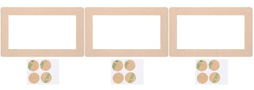DOITOOL 3piezas Placa De Madera Cuadrada Para Enchufe Dúplex Cubierta Decorativa De Madera Para Pared Diseño Nórdico Fácil Instalación Para Decorar Interiores