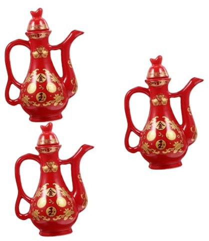 TOPBATHY 3St Keramikopferwassertöpfe Multifunktions-Opferglas Kelch anbeten ritueller Kelch Altartopf Vintage Dekoration Retro Dekoration zarter Wasseropfertopf Opfertopf aus Keramik