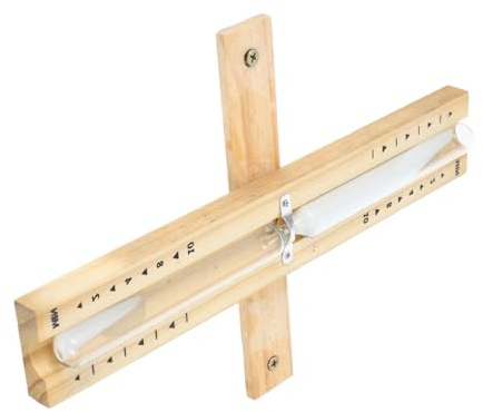 ABOOFAN Sablier 10 en Bois pour Sauna, Minuteur de Sauna de Sablier, Design Classique Léger Minuterie de Rappel