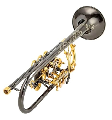 Standardtrompete Bb-Trompete Drehventil Typ B Flach Messing Flachschlüssel Professionelle Trompete Musikinstrumente