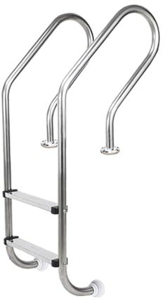 Swimming Pool Ladder,Preventing Slips Steps Ladder,2/3-Step Double Handrails Stairs,for Swim Gym and in Groundc,Bearing Capacity 200kg(1300x500x180mm)