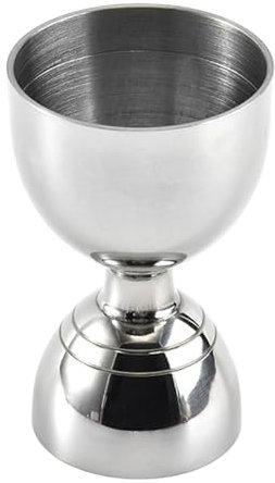Baoblaze Cocktail Jigger Weinbecher Doppelkopf Bartending Tool Bar Tool Messbecher Edelstahl Jigger für Bar Restaurant Küche, Silber