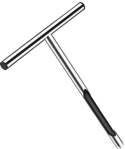 HANABASS Sonda Per Campionatore Del Suolo in Acciaio Inox 304 Da 31x15 Cm Impugnatura a T, Strumento Durevole Per Campionamento Terreno Professionale e Giardinaggio Domestico
