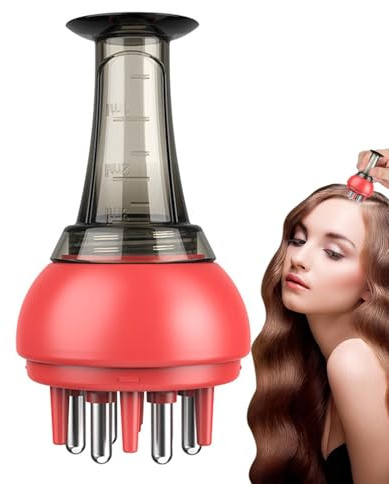 - Peigne à huile de massage du cuir chevelu, huile capillaire anti-fuite, distributeur précis | Racines de cheveux à la maison, kit de soins familiaux, soin de la tête en format voyage, pinceau