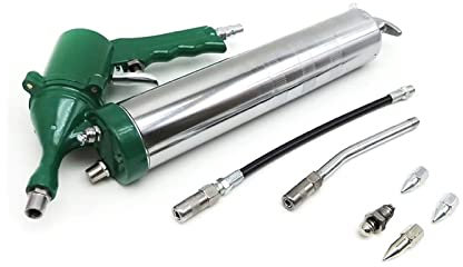 TILIEINE Outil de graissage Graisseurs Pistolet à Graisse pneumatique 400CC Pistolet à Graisse de Pompe à compresseur pneumatique Portable