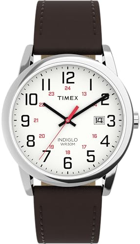 Timex Men's Easy Reader Classic 38mm Leather Strap Watch