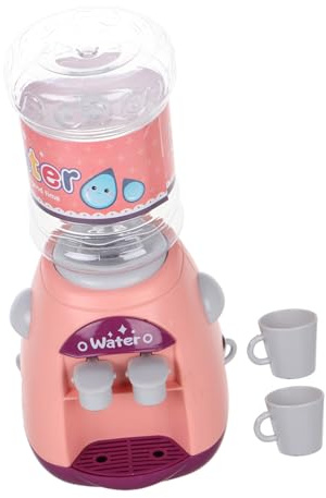 Garneck Dispensador de Agua Mini para Doble Salida Diseño Adorable Cocina para Imaginación y Desarrollo Motor Incluye Tazas Juguete Educativo para Fiestas Infantiles