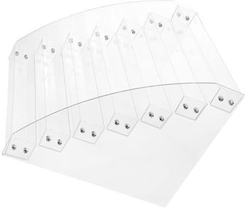 POPETPOP Soporte Acrílico Transparente Para Esmaltes y Labiales 7 Niveles Organizador Multiusos Para Manicura Almacenamiento Compacto Para Maquillaje y Cosméticos De Uso Diario