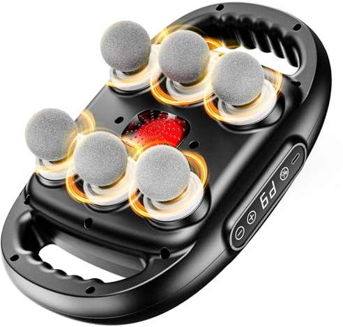 6 Heads Massage Gun - Eurpmask Deep Tissue Muscle Massager| 9 Adjustable Intensities&9 Modes| Electric Percussion Massager| Neck,Legs,Back,Shoulders,Arms Relaxation| Full Body Massager for Pain Relief