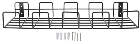 Adfaga Wall Garden Tool Rack Space Saving Wall Mounted Metal Garden Gadget Organizer Shelf for Small Hose Factory Material Durable Iron 39.6cm