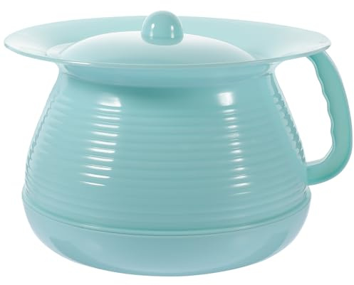GLEAVI Boy Girl Toilet Bed Pan Household Urinal Chamber Pot Thick Plastic Slim Design for Bedroom Use for Potty Training