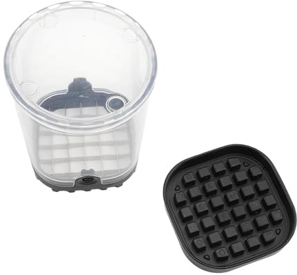 Walfront Taza Picadora de Frutas, Cortador de Alimentos Desmontable de Acero Inoxidable para Preparación Rápida de Huevos de Fresas y Más, Ideal para la Cocina Casera