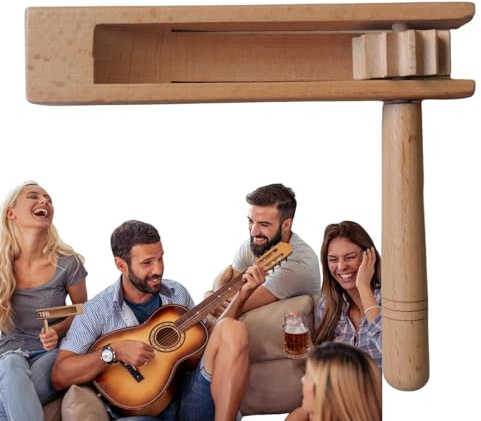 tradicional Matraca – Sonajero de carraca con trinquete, equipo de | instrumentos musicales cuidadosamente pulidos para deportes, ideal para reuniones familiares, , deportes