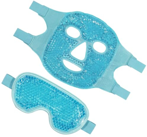 Masque de Soulagement Oculaire Froid en Gel Pvc, 1 Set Réglable | Masque Oculaire à Compresse Froide, Réutilisable, pour Bureau et Maison, pour Femmes