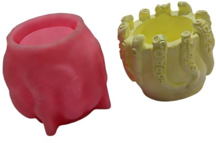 Snail Octopuses Skull Goat Shape Silicone Mould for Making Unique Pen Holders and Decorative