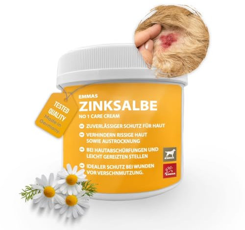 Zinksalbe Pferd Hund Katze I Wundsalbe Wund Creme I Zink Creme Wunde I Ekzem Salbe mit Zink bei Mauke Juckreiz I Wundheil Creme I Wundheilung I Maukesalbe I Wund Heilsalbe für Tiere 250ml