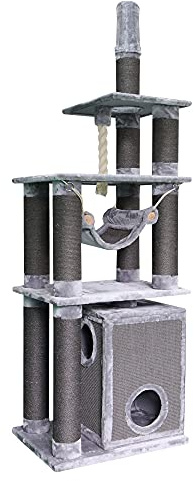 Nobby Kratzbaum TELDE, hellgrau, 80 x 60 x 232-252 cm, 1 Stück
