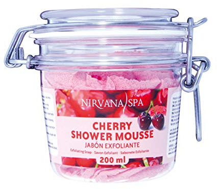 NIRVANA SPA Cherry Shower Mousse 200 ml, Nero, Medio