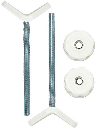 Baby Gate Guru M8 (8mm) Y-Spindelstangen Geländeradapter Extra Langen für Treppen - 2 Stück für Treppenschutzgitter für Babys und Haustiere (8mm, Weiß)