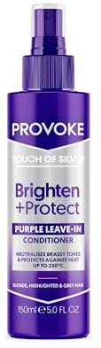 PROVOKE Touch of Silver Leave-in Conditioner, Protects against Heat Damage and Split Ends, 150 ml