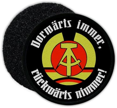Patch DDR Honecker Vorwärts immer rückwärts nimmer Spruch Zitat #33360