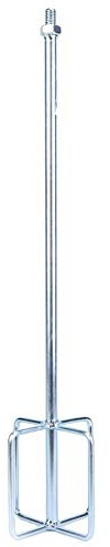 Toolty Gypsum Mixing Paddle 130 x 600mm - M14 Thread - Galvanized Mixer Whisk Stirrer - Positive - for Plaster, Gypsum, Finishing Coat, DIY - TLTY-1576P