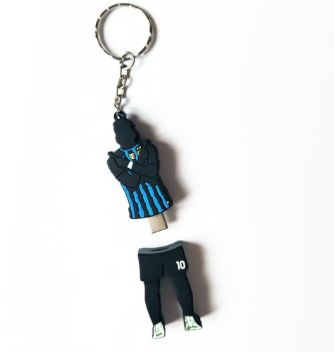 FOOTBALL USB Clé USB USB-C 3.0 64 Go avec forme de Lauti exultance taureau Pen Drive Type-C haute vitesse OTG pour Android, iPhone 15, PC et MAC idée cadeau fan noir bleu
