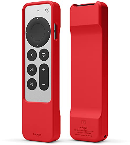 elago R1 Case Compatible with Apple TV 4K Siri Remote 3rd (2022) & 2nd Gen - Magnet Technology, Lanyard Included, Great Grip, Heavy Shock Absorption, Drop Protection, Full Access To All Functions