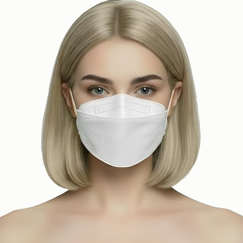 faciemF masques respiratoires FFP2 DM LK | 100% fabriqués en Allemagne | Masque de protection en forme de poisson | Certifié CE notifié GEPTEST (2233) et OEKO TEX | 4 couches, sachet individuel