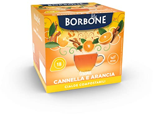 Caffè Borbone Tisana Cannella e Arancia - 72 cialde (4 astucci da 18 cialde) - Sistema ESE