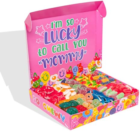 American Uncle Wunnie Box, idea regalo Festa della mamma originale regalo compleanno mamma – Scatola di caramelle gommose da 1kg