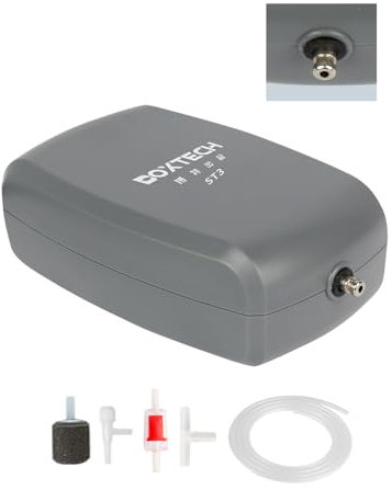 Boxtech Luftpumpe Sauerstoffpumpe für Aquarium, 3 W (Einzeln) -ST-3