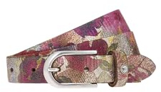 Tamaris Leder Gürtel Leather Belt W115 Multicolour - Gold bunt