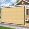 Filet d'ombrage de jardin - 2 x 2 m - Beige - Avec œillets - Voile d'ombrage pour toit de terrasse - Filet brise-vue pour fleurs, patio, balcon, plante, poulailler, élevage de bétail