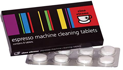 Cino Cleano Coffee Machine Cleaning Tablets (8) by Cafetto Australia | Compatible with home coffee machines | Espresso Machine Cleaning Tablets - Safe for your machine and you